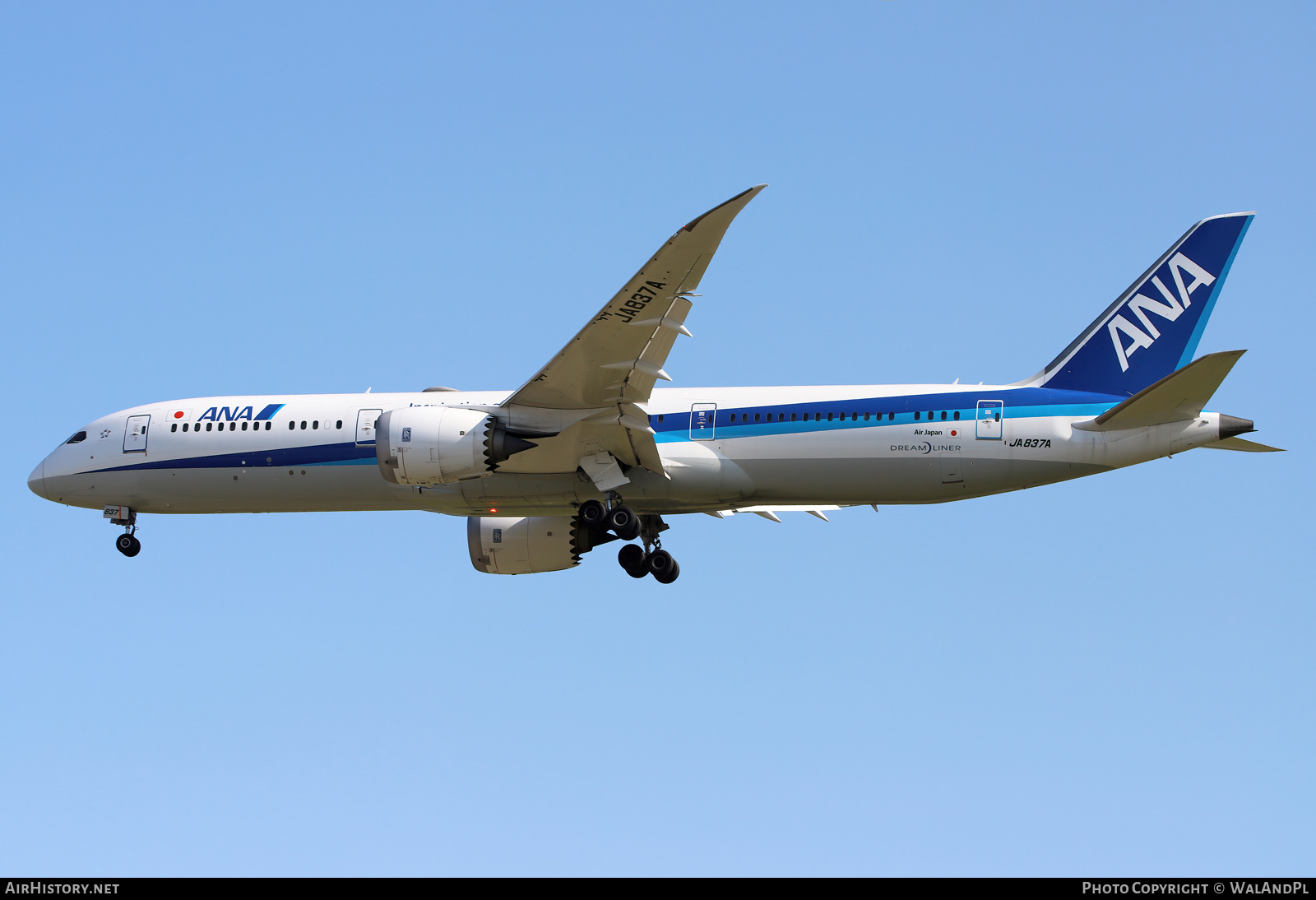 Aircraft Photo of JA837A | Boeing 787-9 Dreamliner | All Nippon Airways - ANA | AirHistory.net #584134