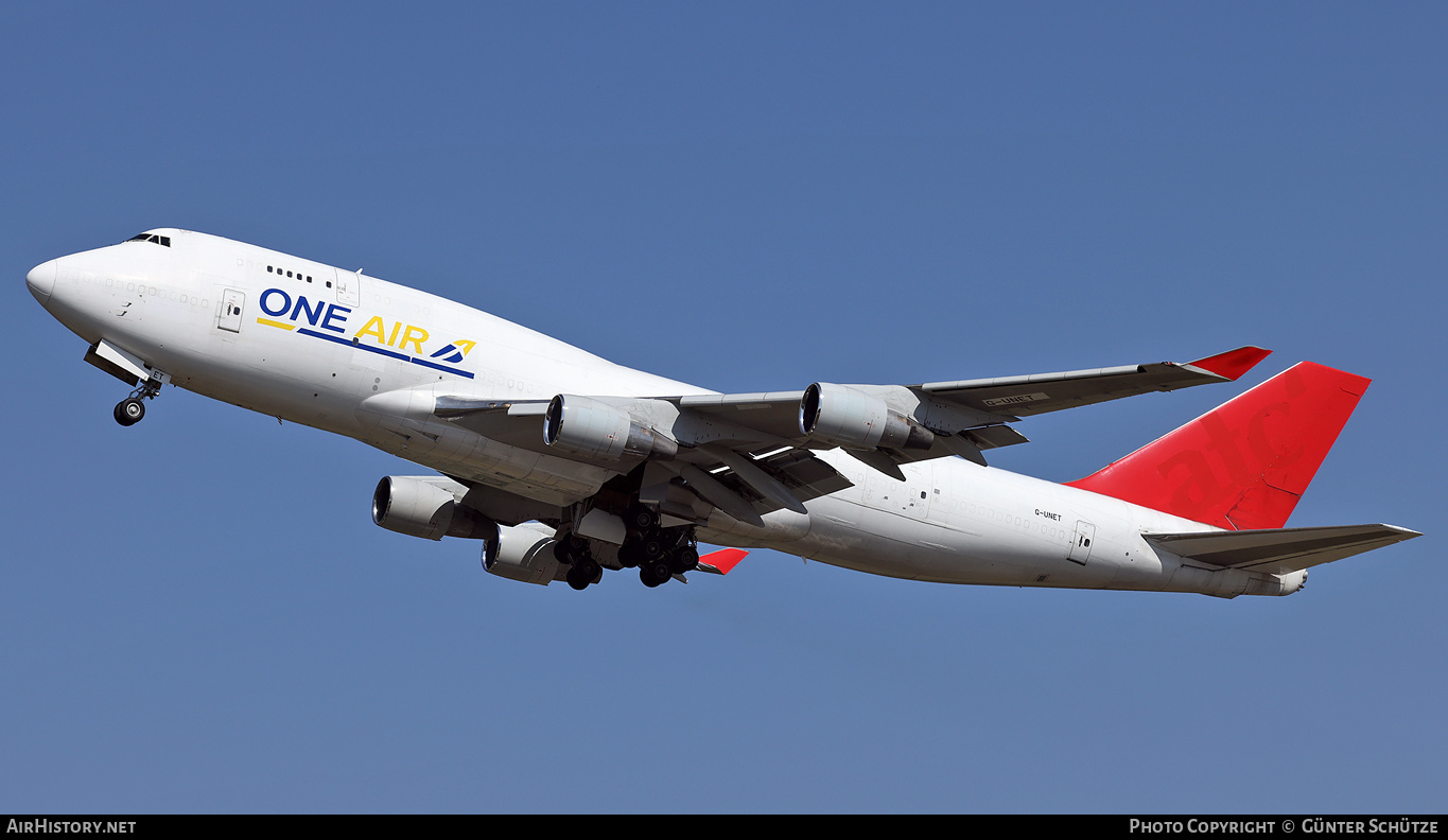 Aircraft Photo of G-UNET | Boeing 747-433(BDSF) | One Air | AirHistory.net #584136