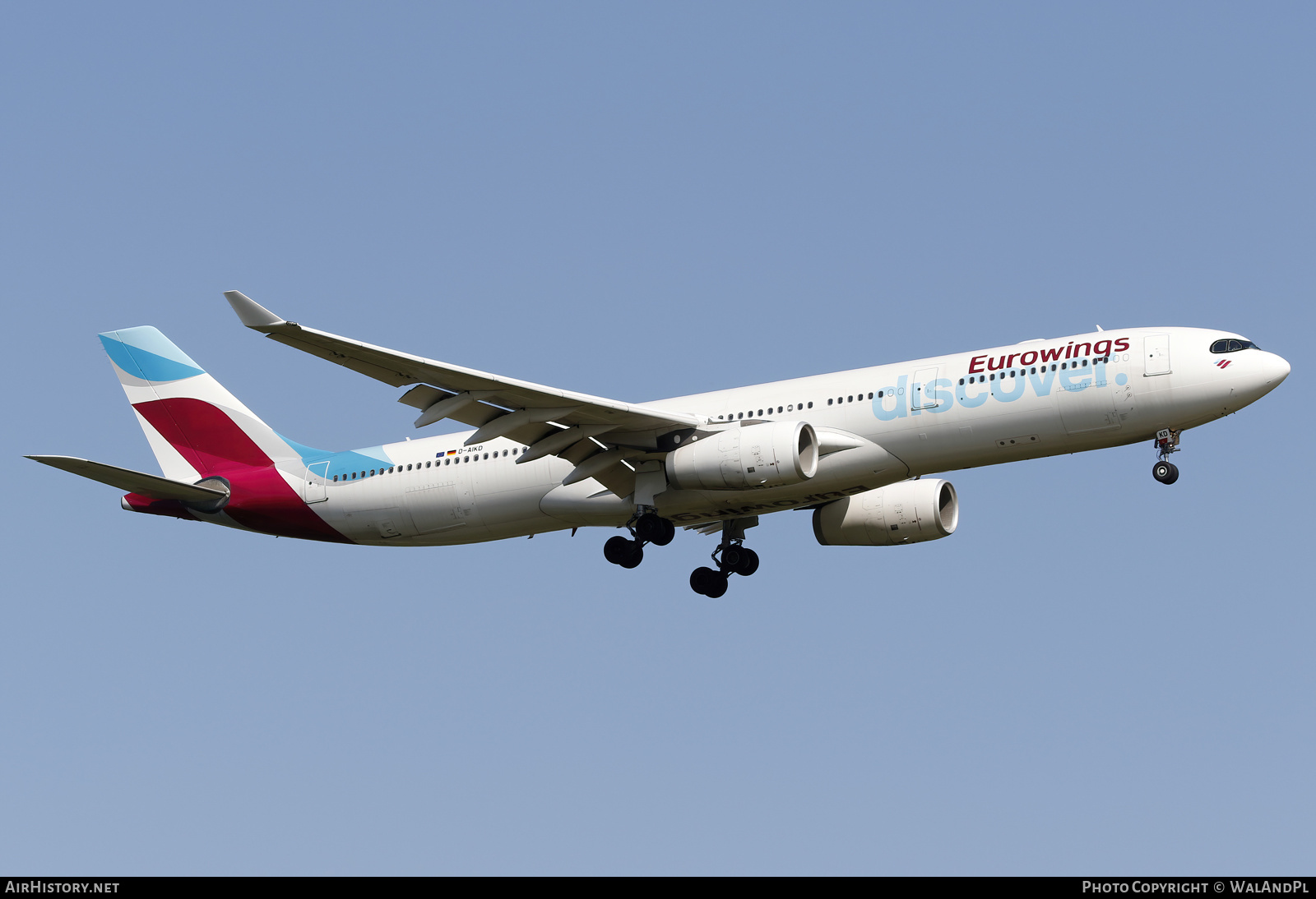 Aircraft Photo of D-AIKD | Airbus A330-343 | Eurowings Discover | AirHistory.net #584151