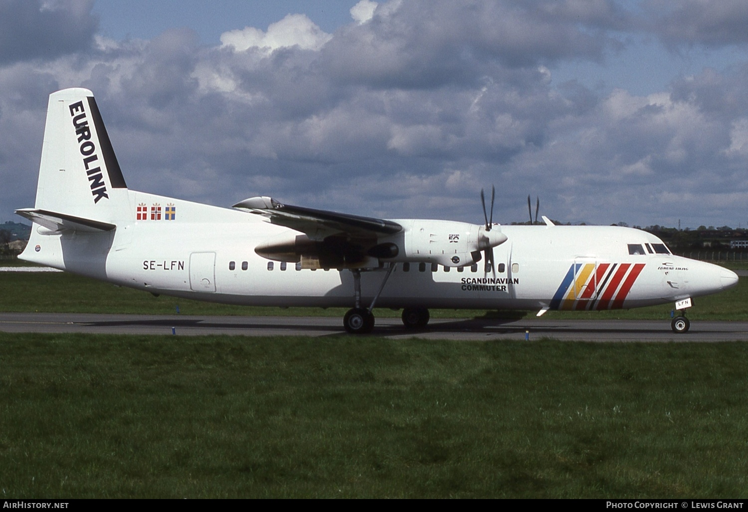 Aircraft Photo of SE-LFN | Fokker 50 | Scandinavian Commuter - Eurolink | AirHistory.net #584219