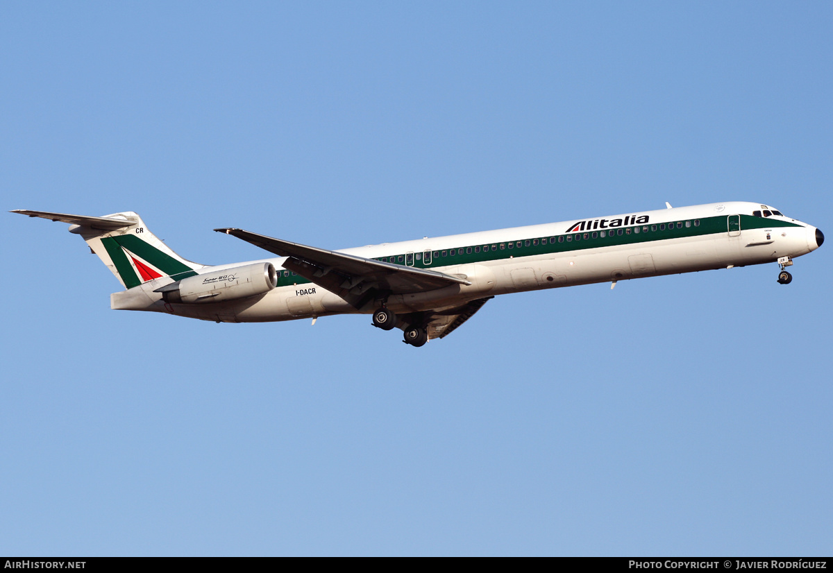 Aircraft Photo of I-DACR | McDonnell Douglas MD-82 (DC-9-82) | Alitalia | AirHistory.net #584243
