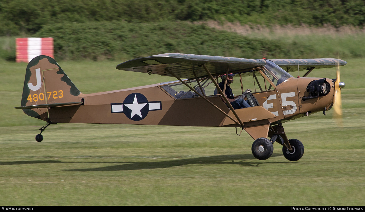 Aircraft Photo of G-BFZB / 480723 | Piper J-3C-65 Cub | USA - Air Force | AirHistory.net #584290