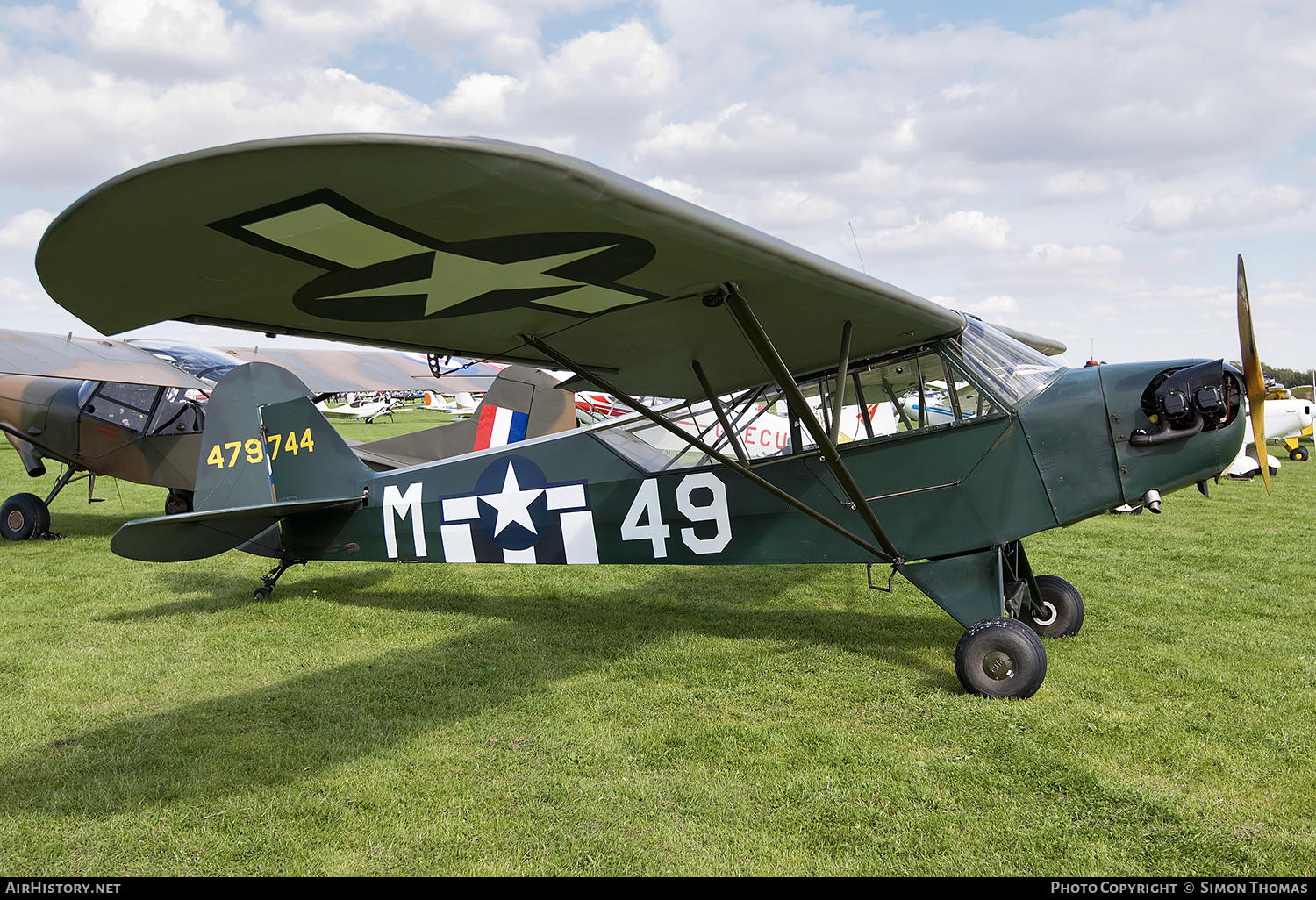 Aircraft Photo of G-BGPD / 479744 | Piper J-3C-65 Cub | USA - Air Force | AirHistory.net #584452