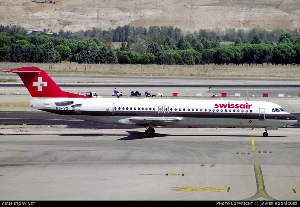 Aircraft Photo of HB-IVG | Fokker 100 (F28-0100) | Swissair | AirHistory.net #584567