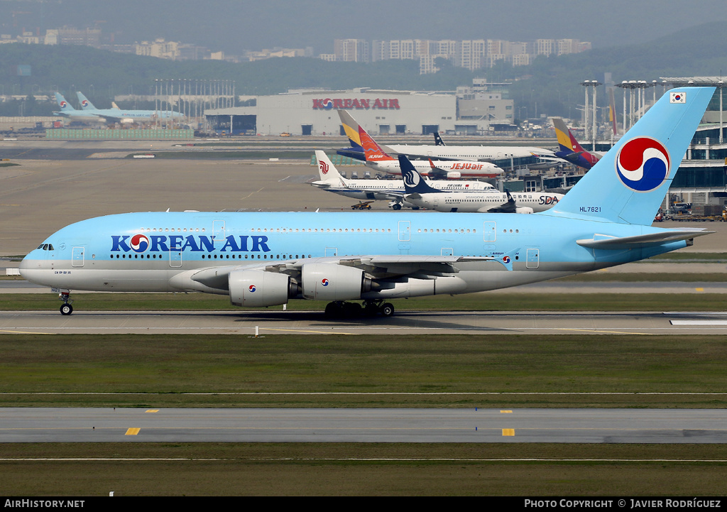 Aircraft Photo of HL7621 | Airbus A380-861 | Korean Air | AirHistory.net #584595