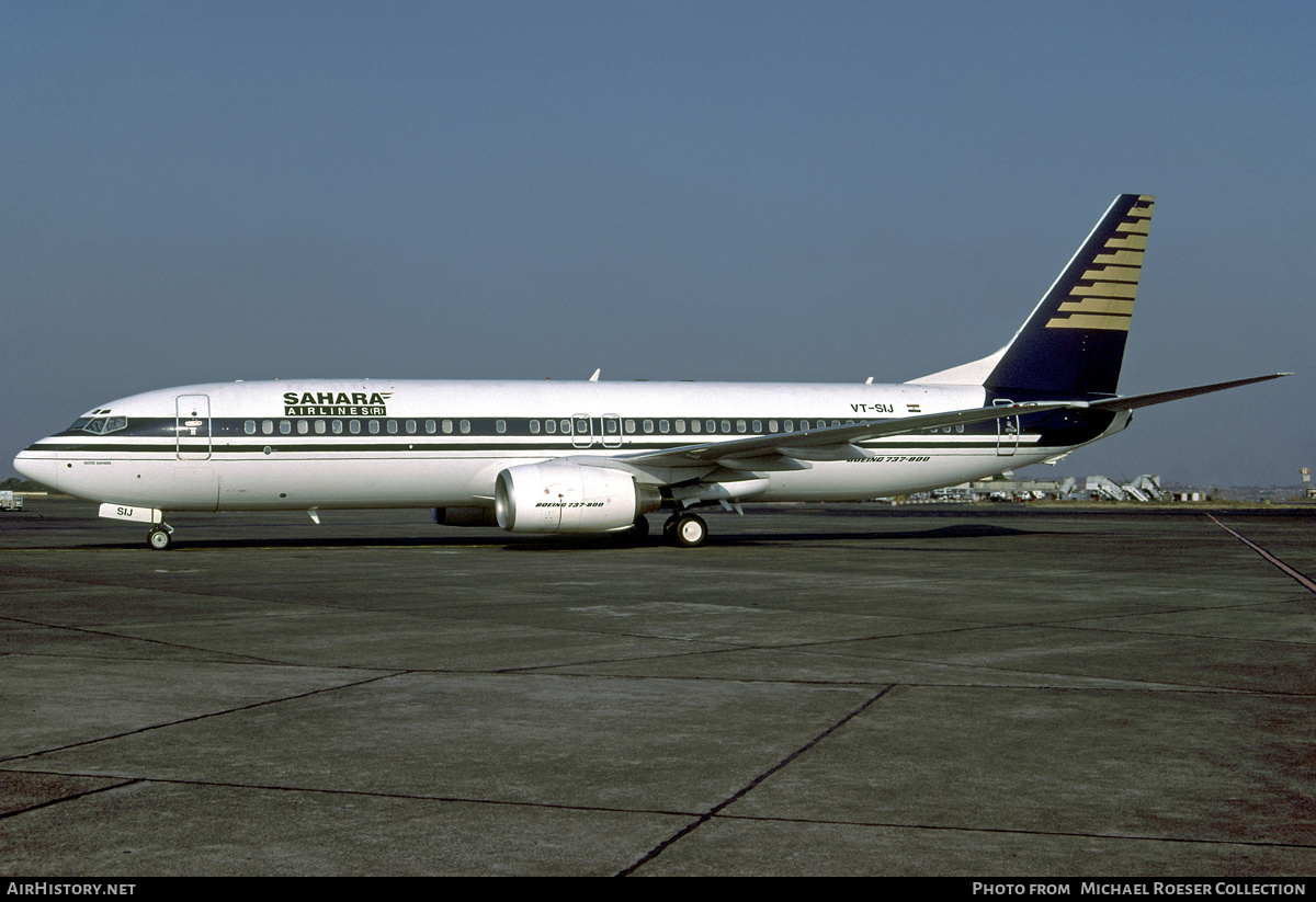 Aircraft Photo of VT-SIJ | Boeing 737-81Q | Sahara Airlines | AirHistory.net #584631