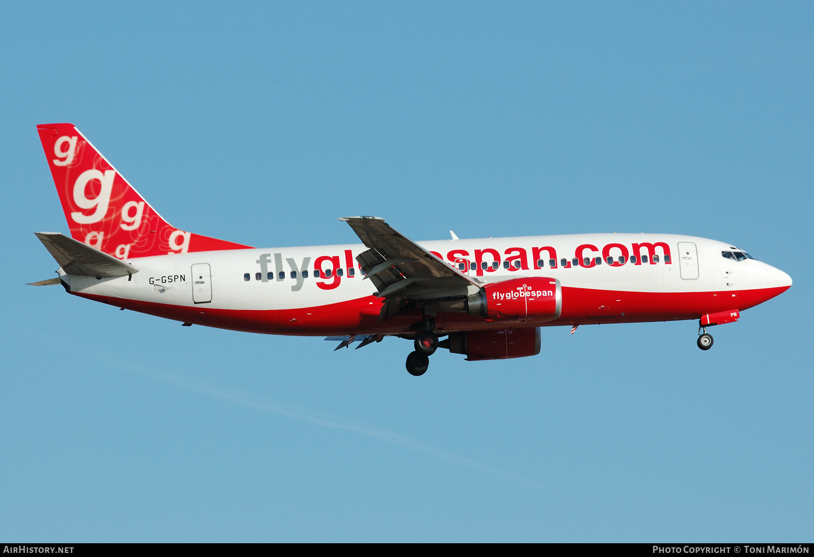 Aircraft Photo of G-GSPN | Boeing 737-31S | Flyglobespan | AirHistory.net #584644