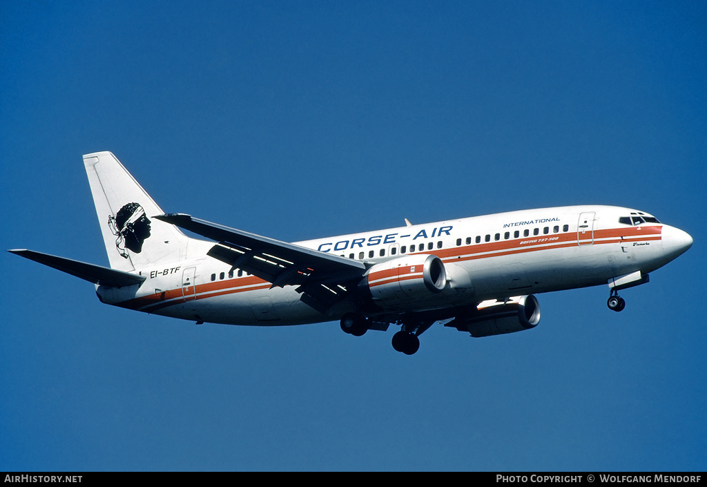 Aircraft Photo of EI-BTF | Boeing 737-3Y0 | Corse Air International | AirHistory.net #584678