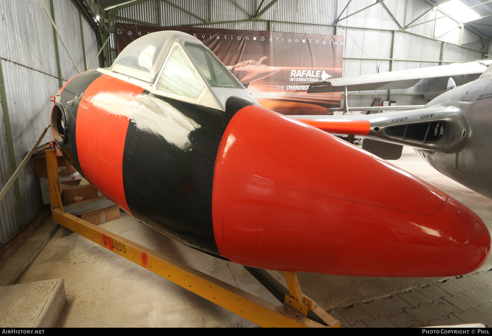 Aircraft Photo of J-1055 | De Havilland D.H. 100 Vampire FB6 | AirHistory.net #584705