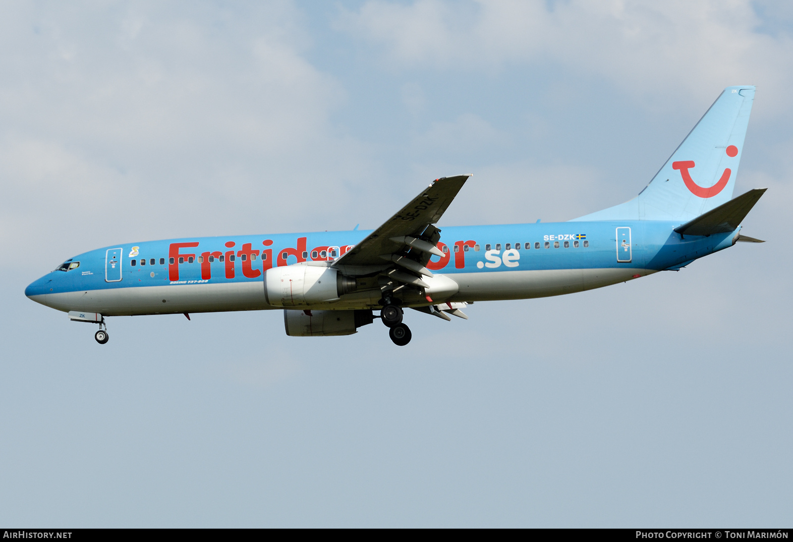 Aircraft Photo of SE-DZK | Boeing 737-804 | TUIfly Nordic | AirHistory.net #584810