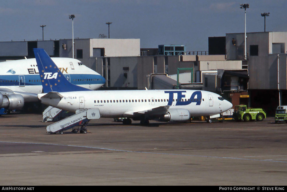 Aircraft Photo of G-TEAB | Boeing 737-3Y0 | TEA - Trans European Airways | AirHistory.net #584847