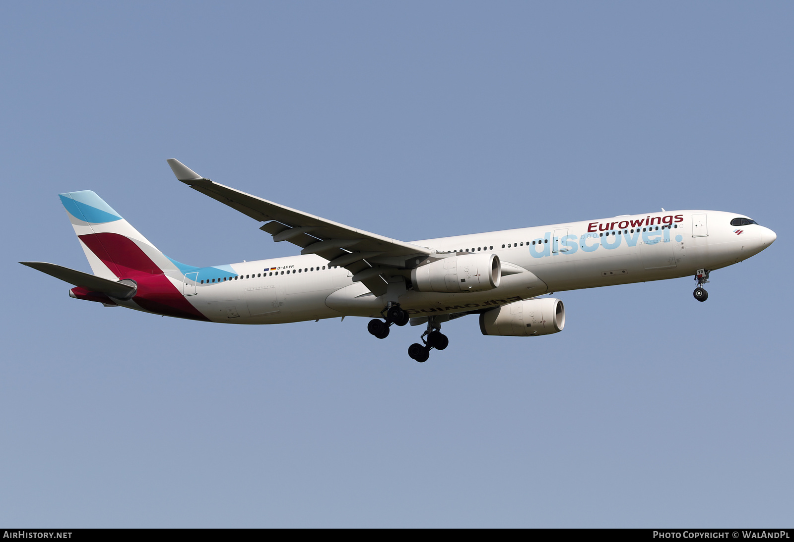 Aircraft Photo of D-AFYR | Airbus A330-343 | Eurowings Discover | AirHistory.net #584852
