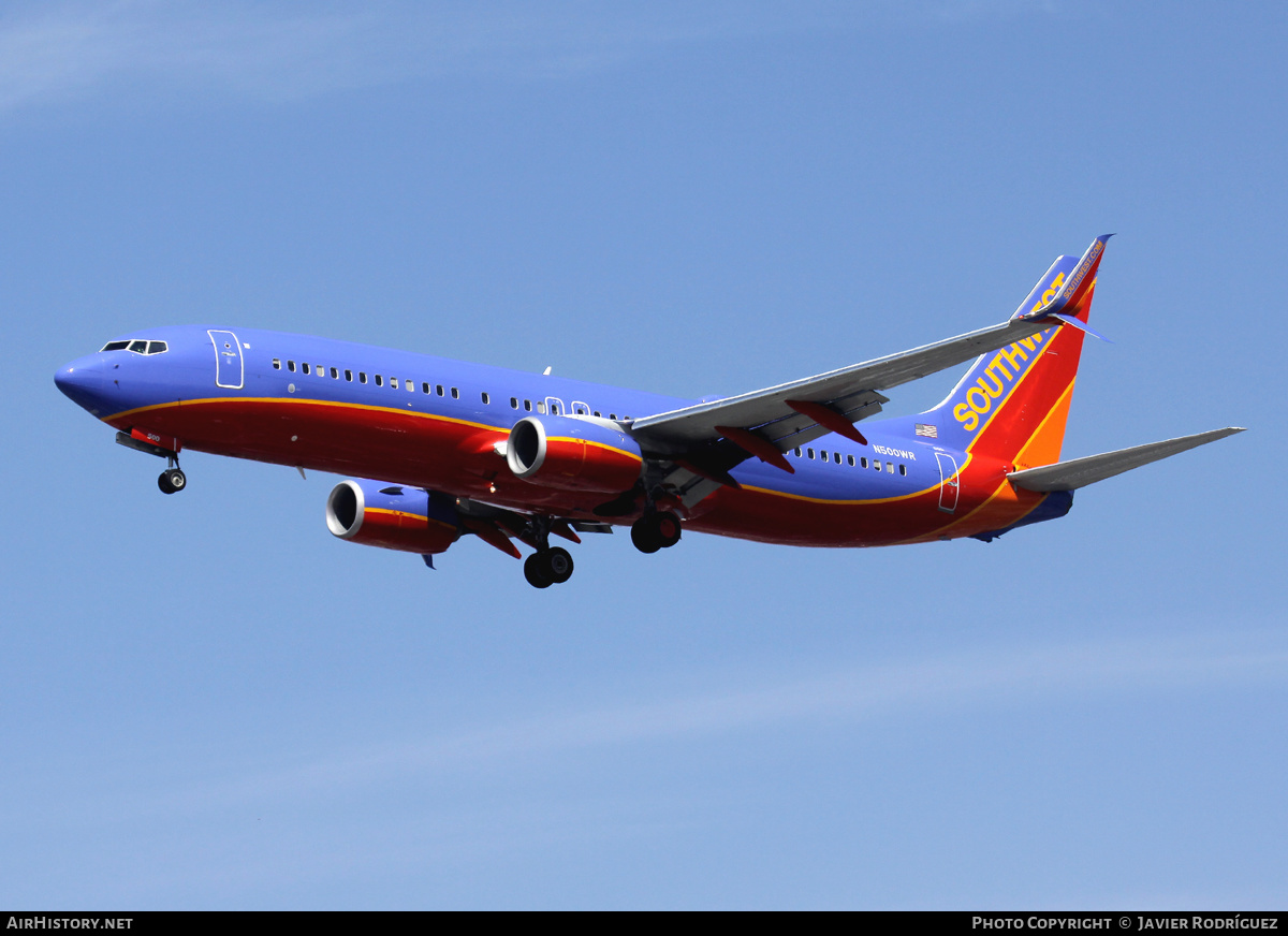 Aircraft Photo of N500WR | Boeing 737-8H4 | Southwest Airlines | AirHistory.net #584894