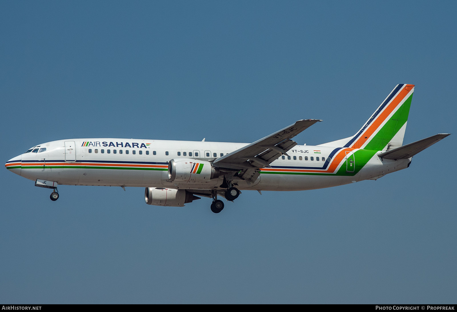 Aircraft Photo of VT-SJC | Boeing 737-43Q | Air Sahara | AirHistory.net #584910