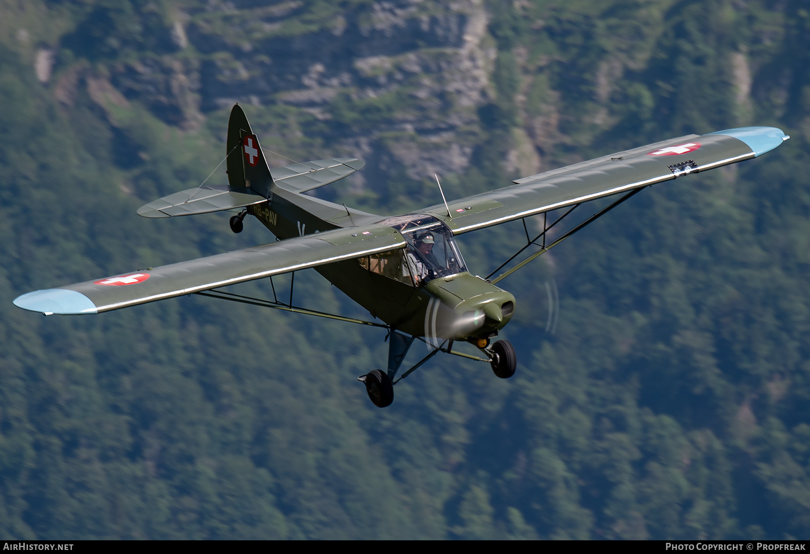 Aircraft Photo of HB-PAV / V-654 | CubCrafters PA-18-150 Super Cub | Switzerland - Air Force | AirHistory.net #584915