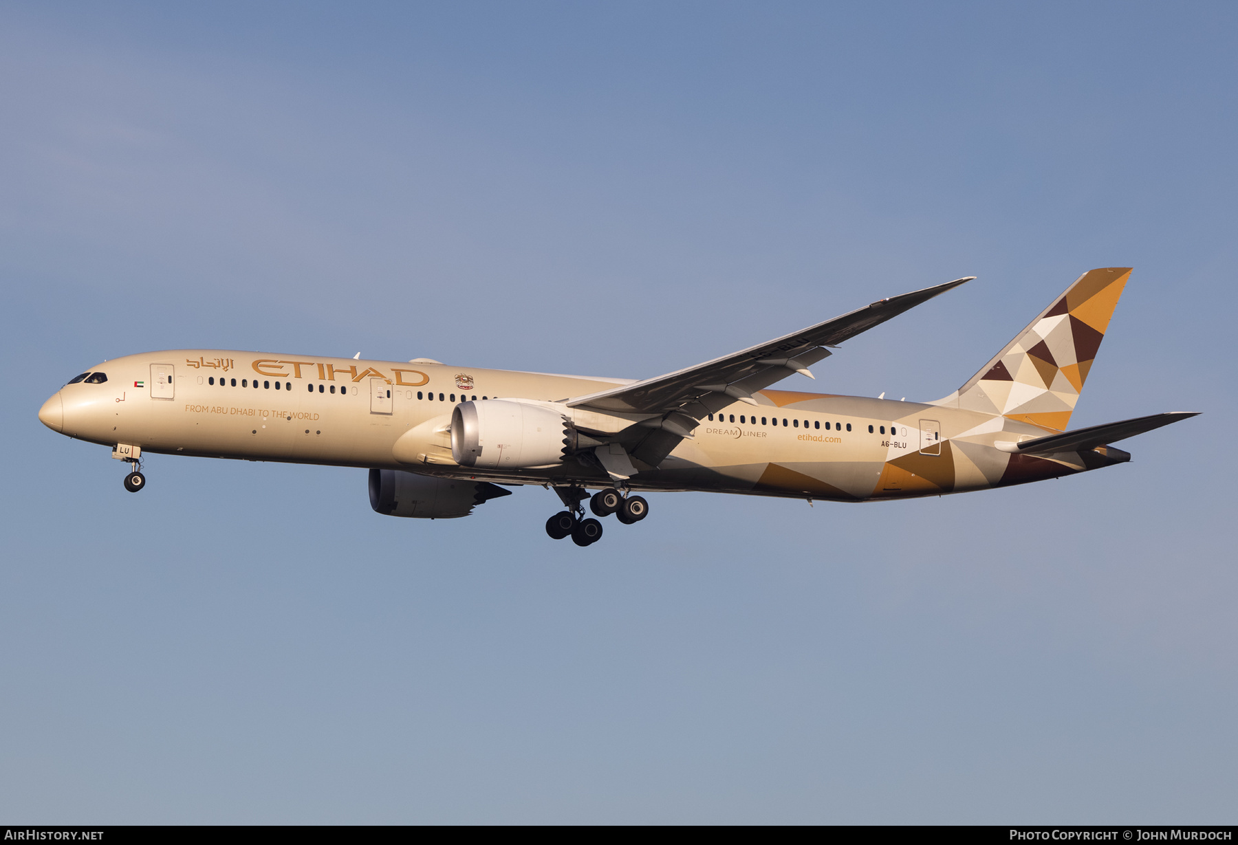 Aircraft Photo of A6-BLU | Boeing 787-9 Dreamliner | Etihad Airways | AirHistory.net #584937
