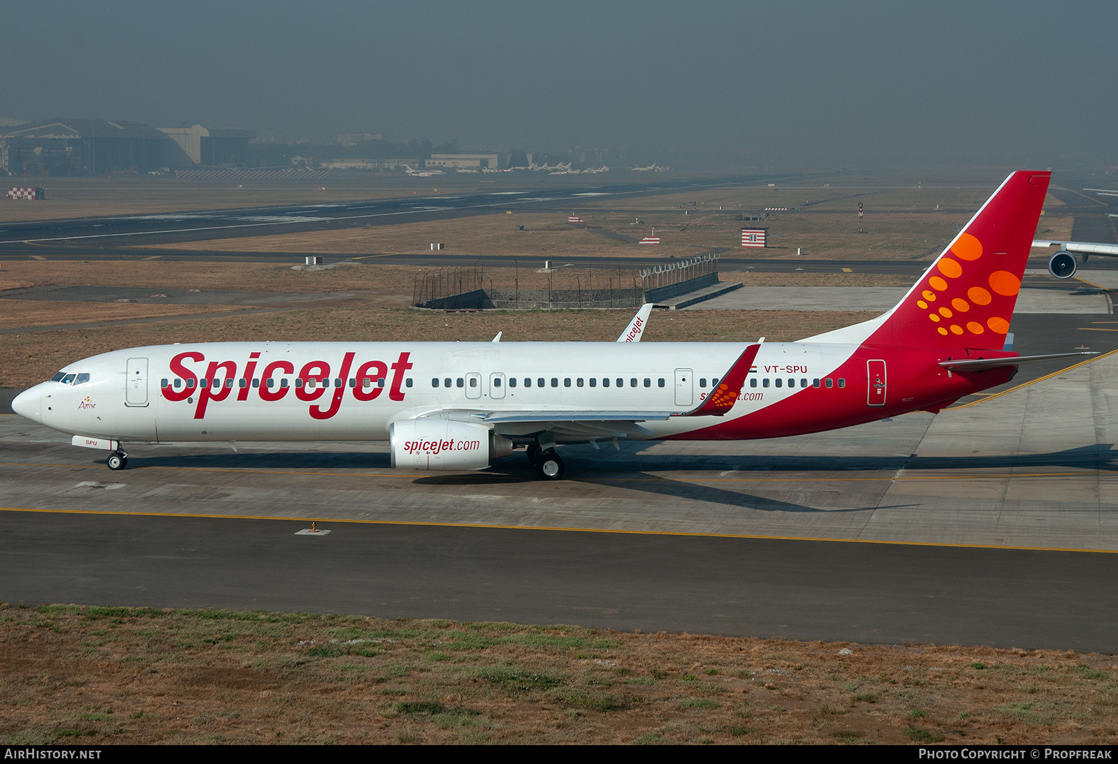 Aircraft Photo of VT-SPU | Boeing 737-9GJ/ER | SpiceJet | AirHistory.net #584948