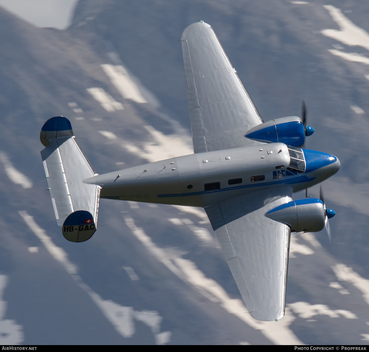 Aircraft Photo of HB-GAC | Beech C18S | AirHistory.net #584958