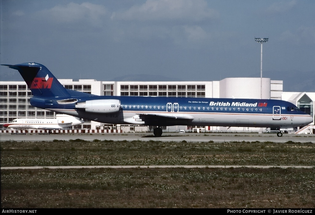 Aircraft Photo of G-BVJC | Fokker 100 (F28-0100) | British Midland Airways - BMA | AirHistory.net #584980