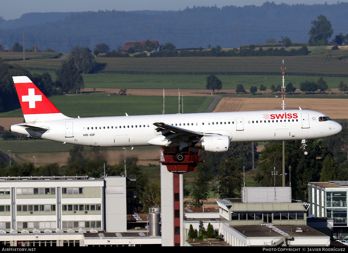 Aircraft Photo of HB-IOF | Airbus A321-111 | Swiss International Air Lines | AirHistory.net #584984