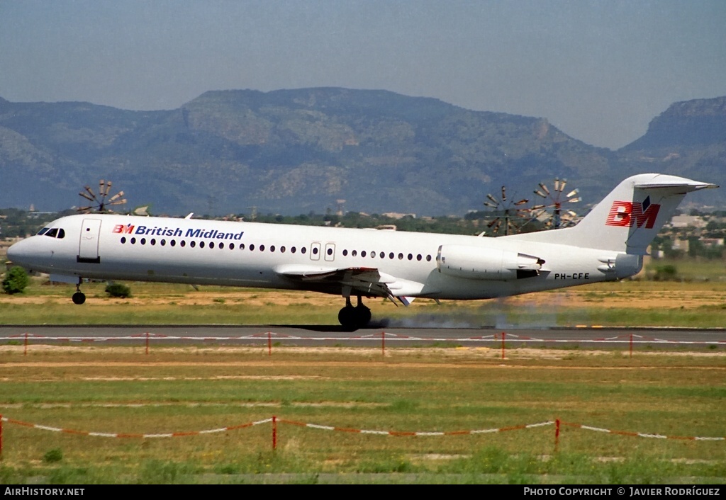 Aircraft Photo of PH-CFE | Fokker 100 (F28-0100) | British Midland Airways - BMA | AirHistory.net #585091