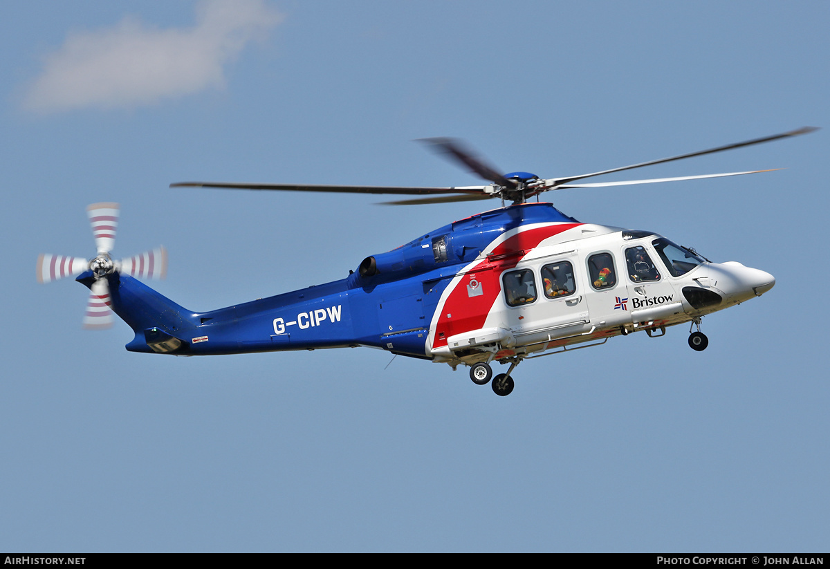 Aircraft Photo of G-CIPW | AgustaWestland AW-139 | Bristow Helicopters | AirHistory.net #585132
