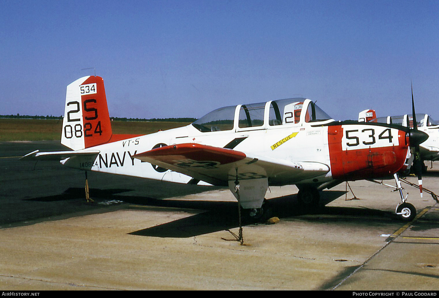 Aircraft Photo of 140824 / 0824 | Beech T-34B Mentor | USA - Navy | AirHistory.net #585162