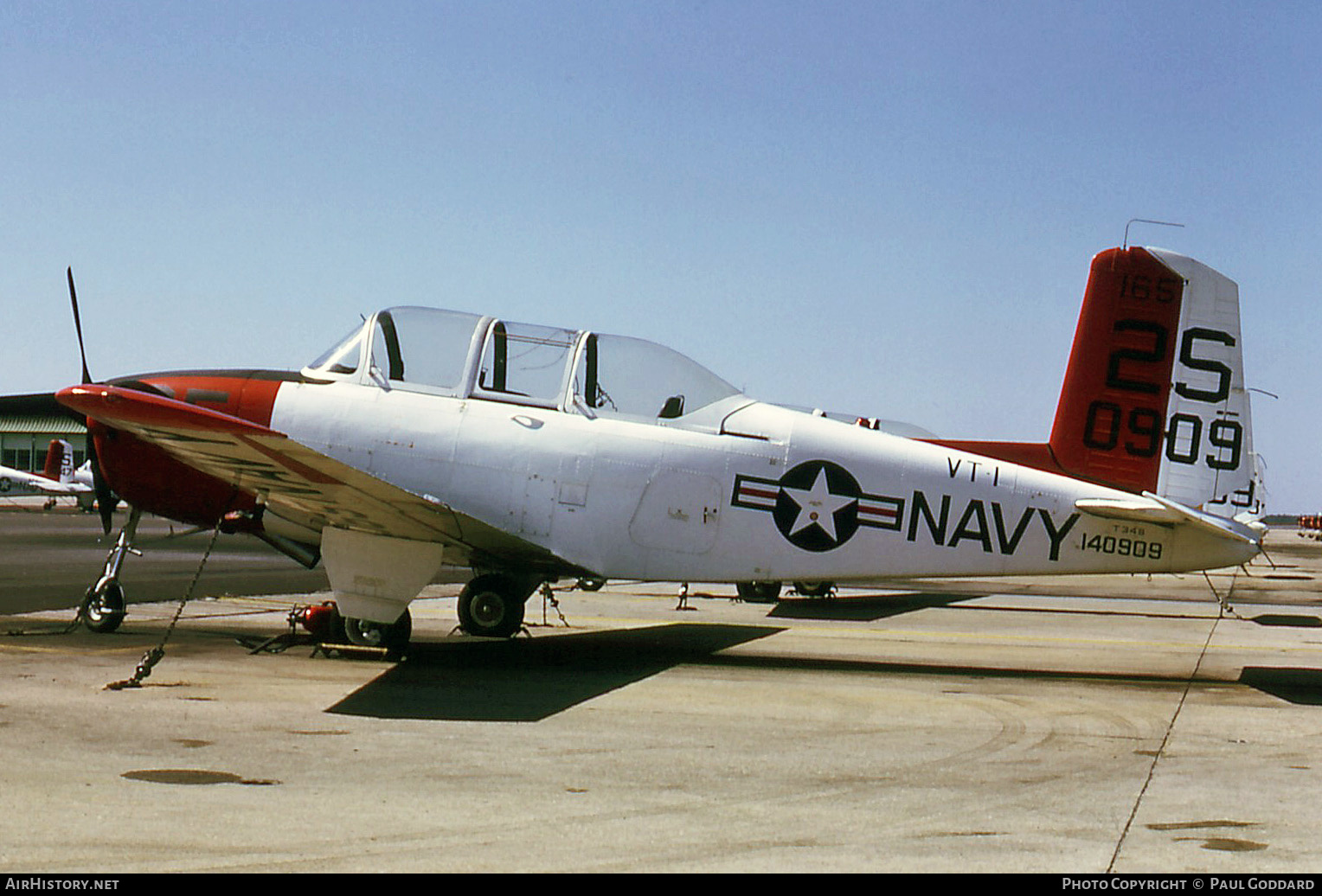 Aircraft Photo of 140909 / 0909 | Beech T-34B Mentor (D45) | USA - Navy | AirHistory.net #585174