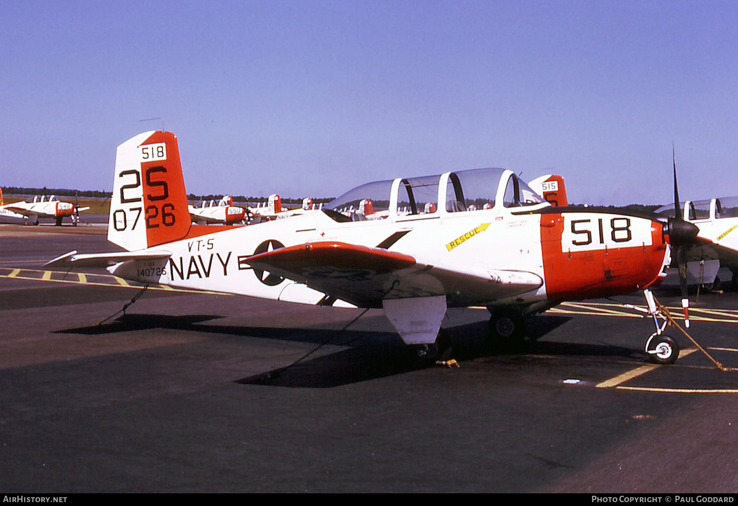 Aircraft Photo of 140726 / 0726 | Beech T-34B Mentor (D45) | USA - Navy | AirHistory.net #585180