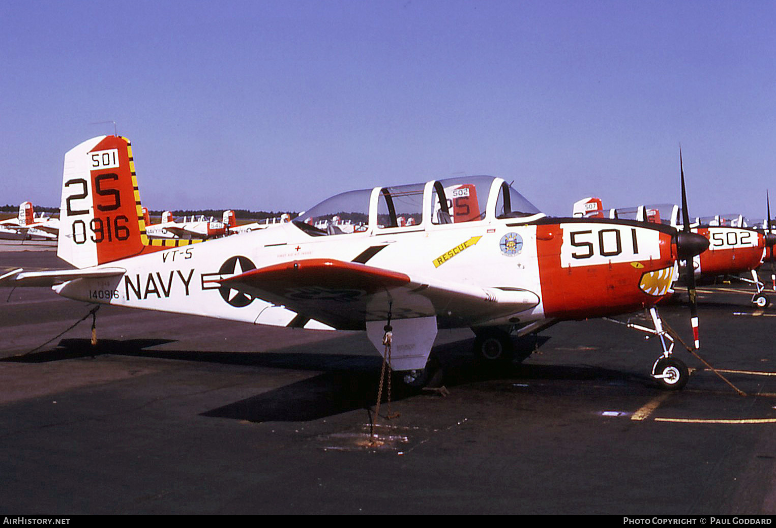 Aircraft Photo of 140916 / 0916 | Beech T-34B Mentor (D45) | USA - Navy | AirHistory.net #585182