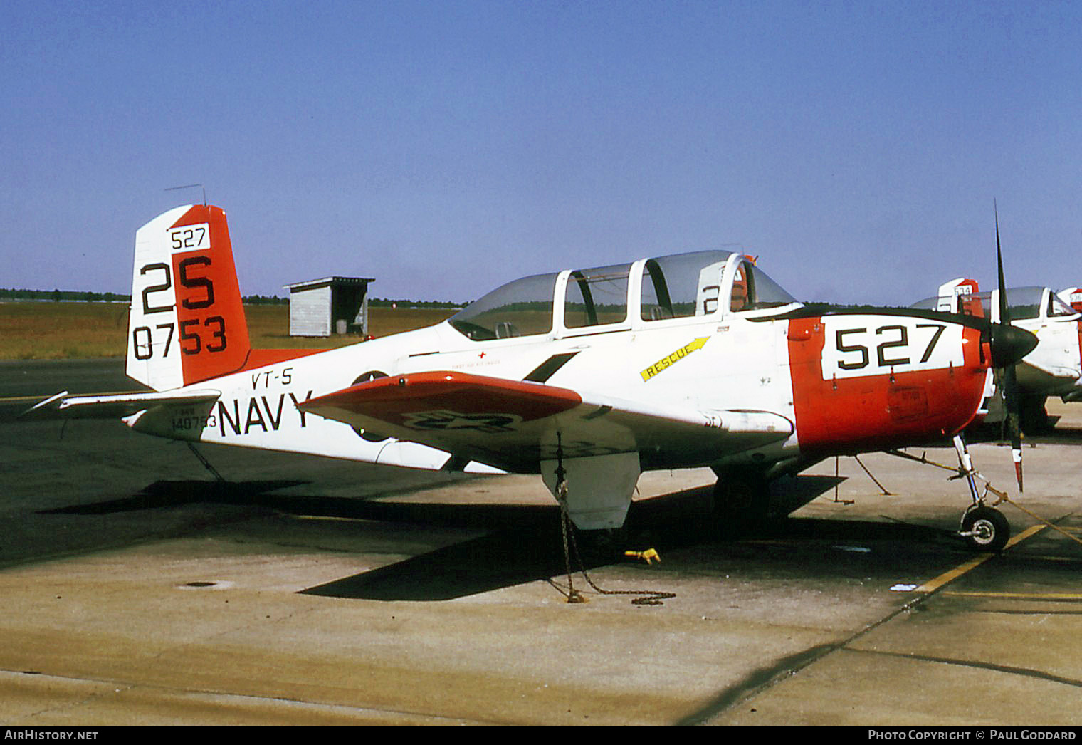 Aircraft Photo of 140753 / 0753 | Beech T-34B Mentor (D45) | USA - Navy | AirHistory.net #585184