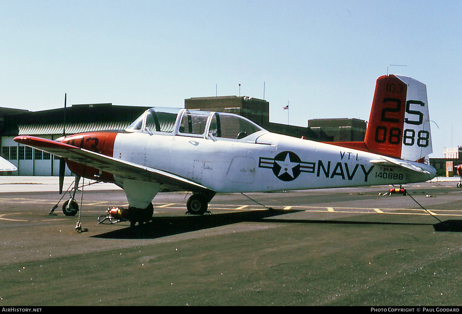 Aircraft Photo of 140888 / 0888 | Beech T-34B Mentor (D45) | USA - Navy | AirHistory.net #585189