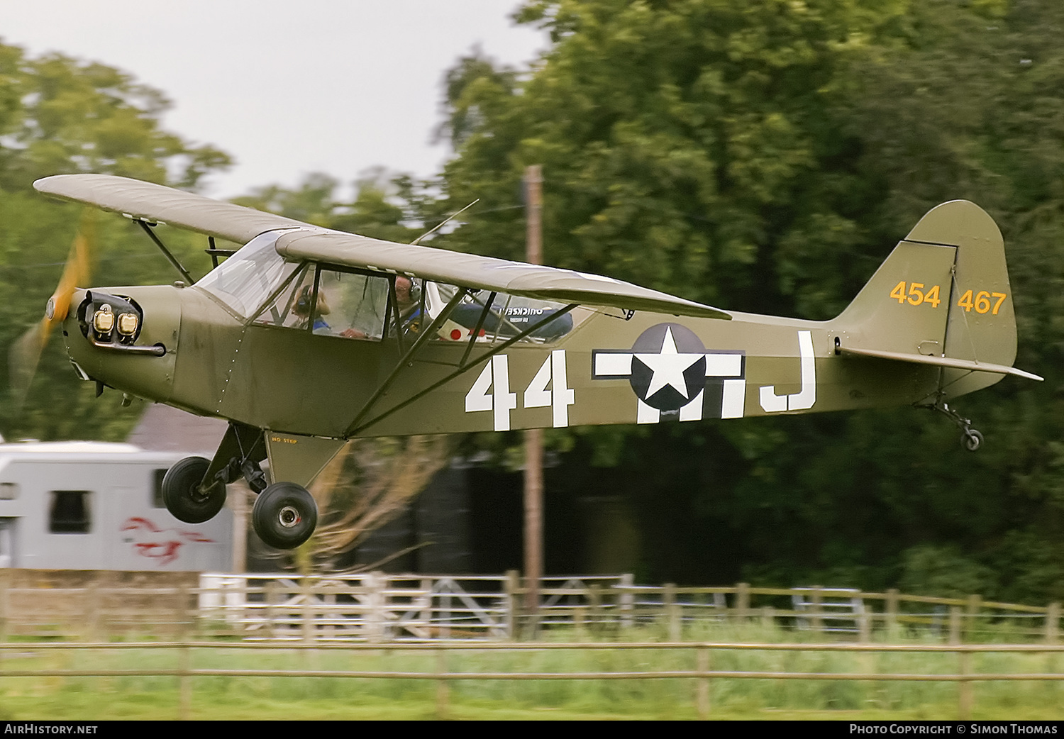 Aircraft Photo of G-BILI / 454467 | Piper L-4J Grasshopper | USA - Air Force | AirHistory.net #585212