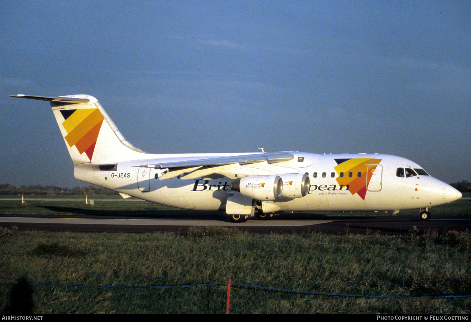 Aircraft Photo of G-JEAS | British Aerospace BAe-146-200 | British European | AirHistory.net #585218