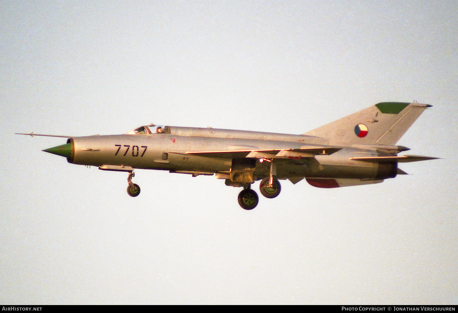 Aircraft Photo of 7707 | Mikoyan-Gurevich MiG-21MF | Czechoslovakia - Air Force | AirHistory.net #585227