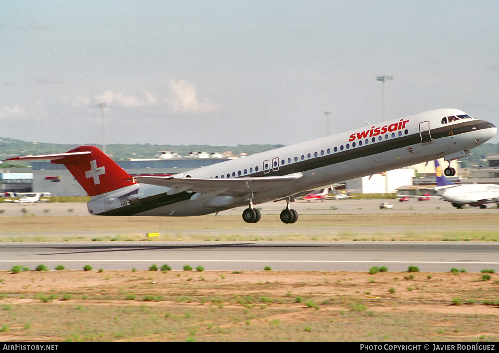 Aircraft Photo of HB-IVA | Fokker 100 (F28-0100) | Swissair | AirHistory.net #585248