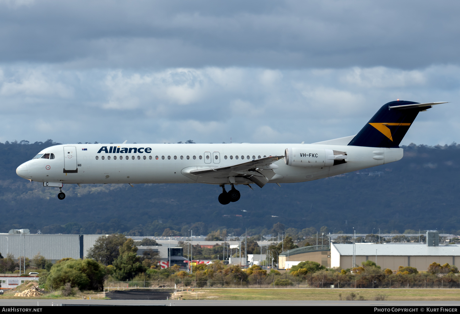 Aircraft Photo of VH-FKC | Fokker 100 (F28-0100) | Alliance Airlines | AirHistory.net #585283