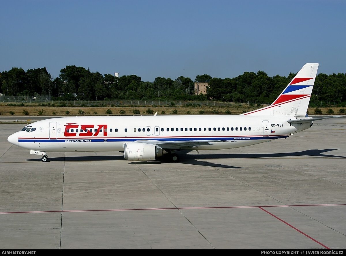 Aircraft Photo of OK-WGY | Boeing 737-436 | ČSA - Czech Airlines | AirHistory.net #585324
