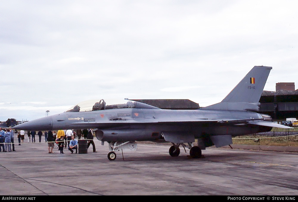 Aircraft Photo of FB-10 | General Dynamics F-16B Fighting Falcon | Belgium - Air Force | AirHistory.net #585367