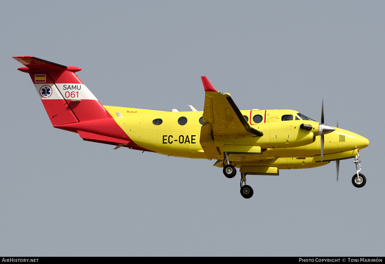 Aircraft Photo of EC-OAE | Beechcraft 250 King Air (200GT) | SAMU - Servicios de Asistencia Médica de Urgencias | AirHistory.net #585372
