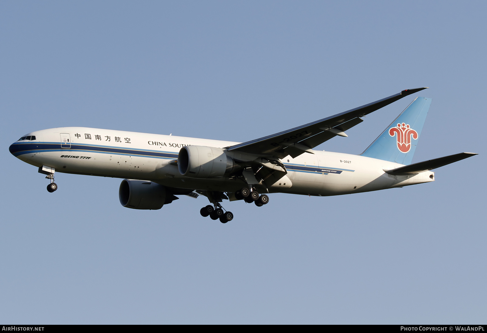 Aircraft Photo of B-2027 | Boeing 777-F1B | China Southern Airlines Cargo | AirHistory.net #585401