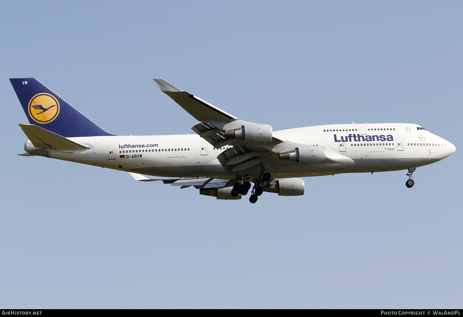 Aircraft Photo of D-ABVW | Boeing 747-430 | Lufthansa | AirHistory.net #585409