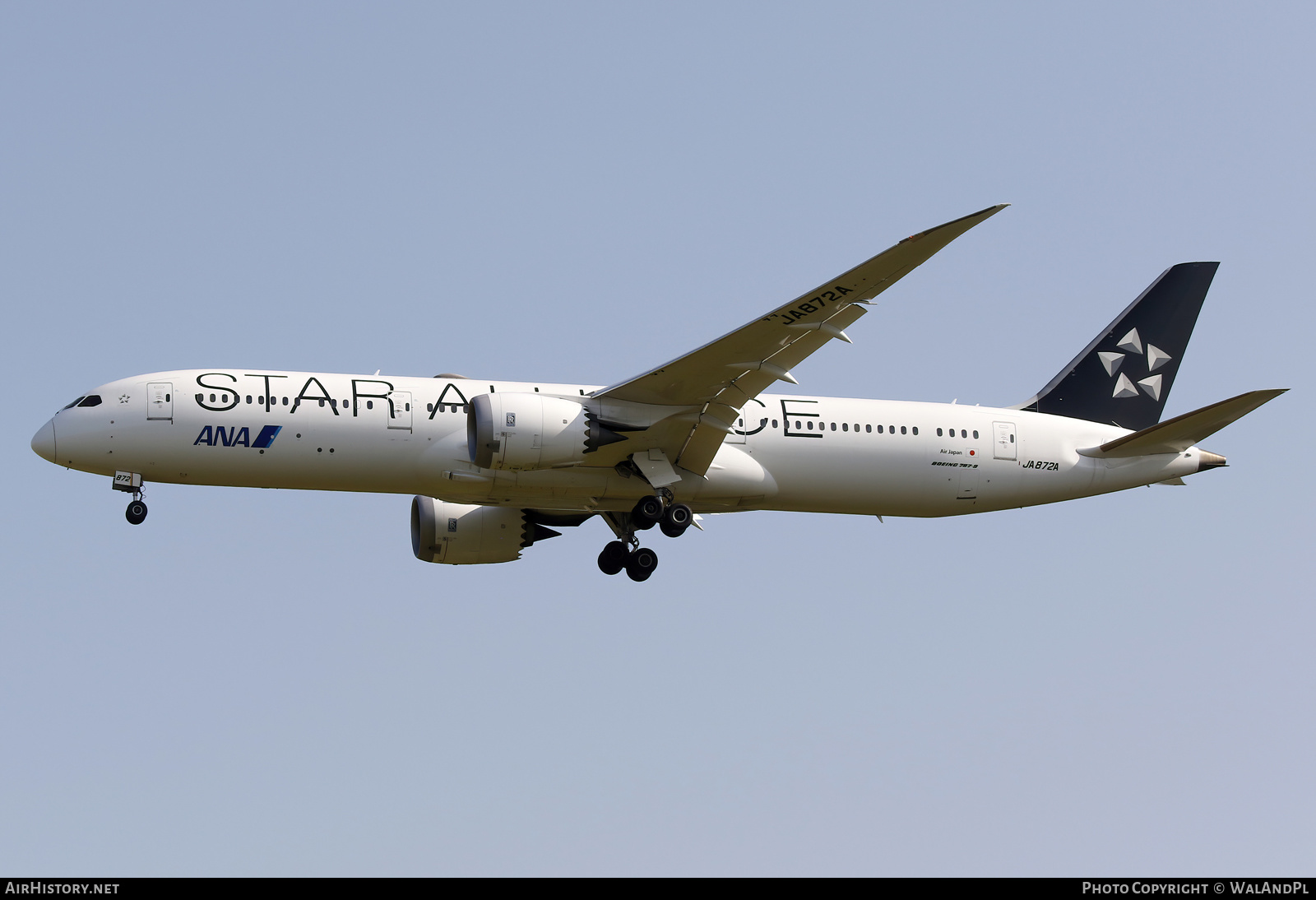 Aircraft Photo of JA872A | Boeing 787-9 Dreamliner | All Nippon Airways - ANA | AirHistory.net #585434