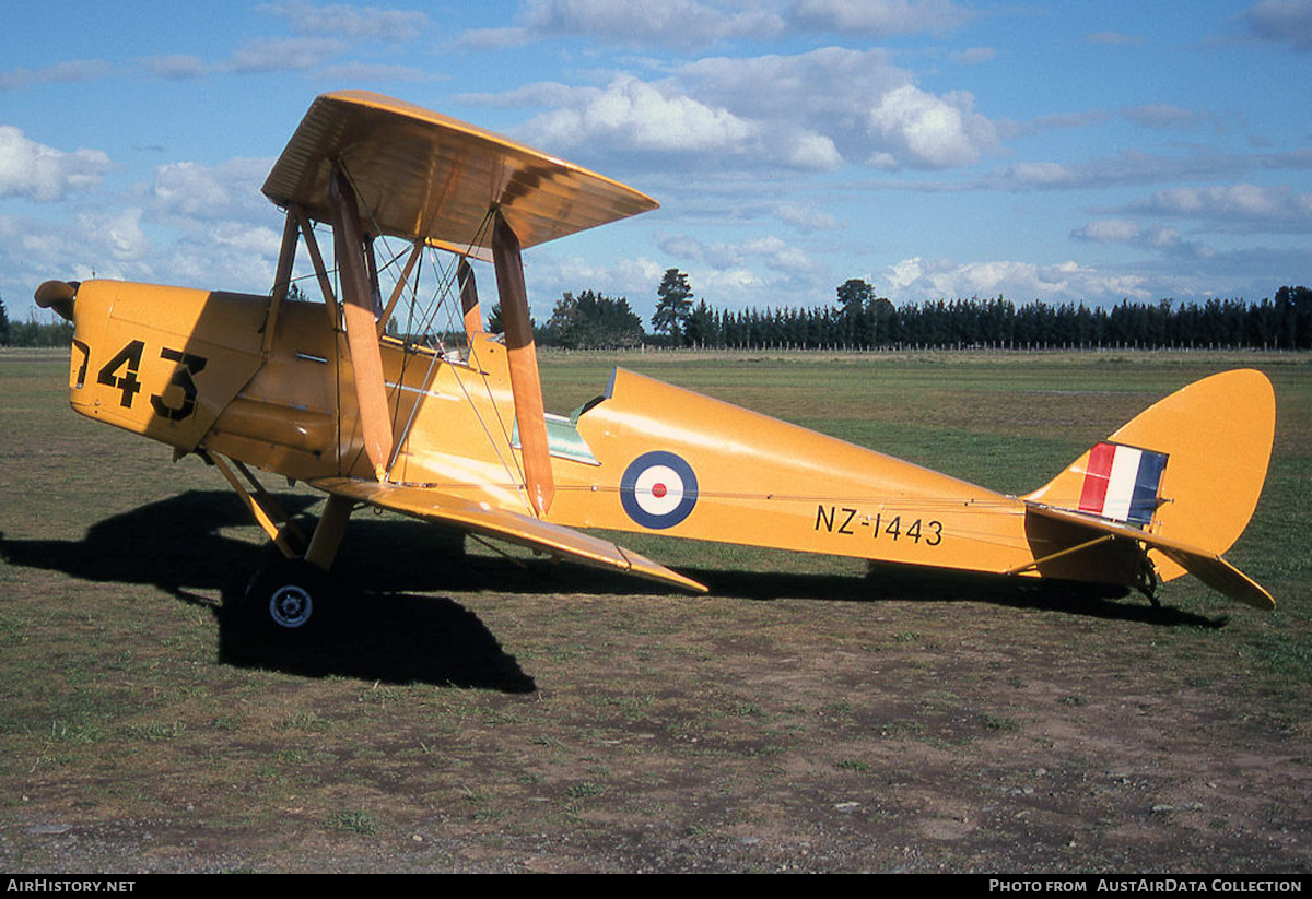 Aircraft Photo of ZK-BRL / NZ-1443 | De Havilland D.H. 82A Tiger Moth | New Zealand - Air Force | AirHistory.net #585481