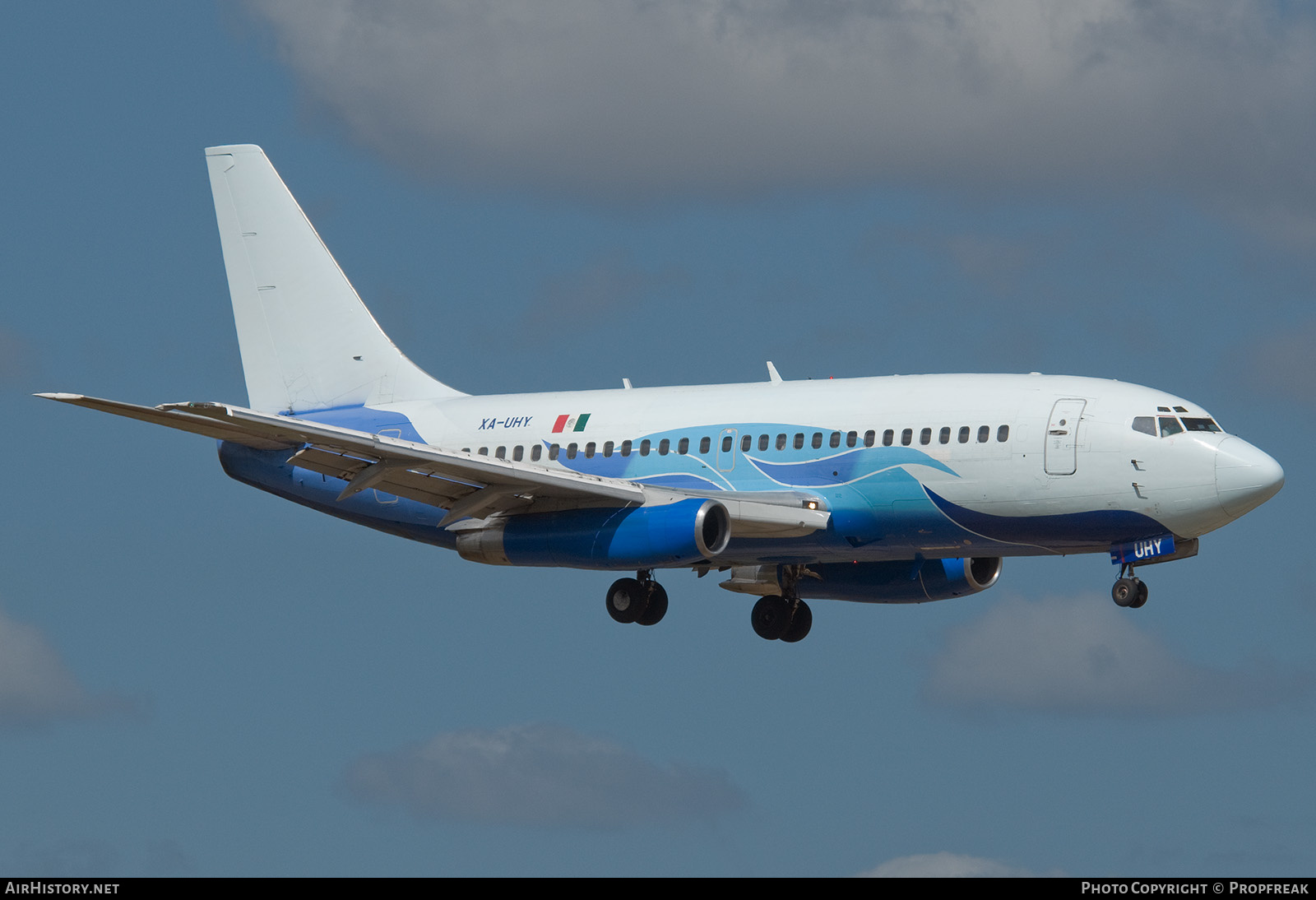 Aircraft Photo of XA-UHY | Boeing 737-2C3/Adv | AirHistory.net #585514