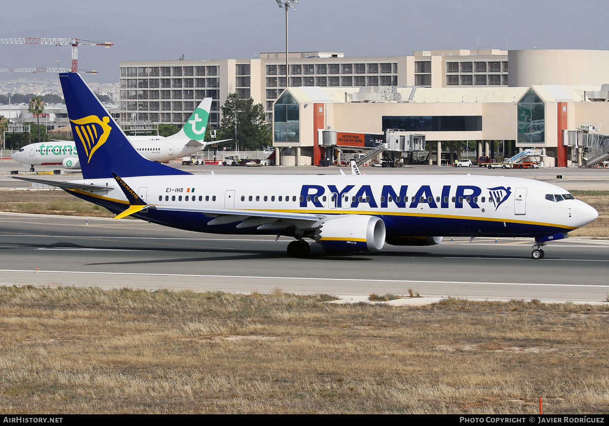 Aircraft Photo of EI-IHS | Boeing 737-8200 Max 200 | Ryanair | AirHistory.net #585526