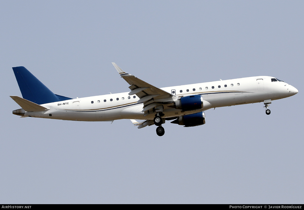 Aircraft Photo of 9H-NYC | Embraer Lineage 1000 (ERJ-190-100ECJ) | AirHistory.net #585536