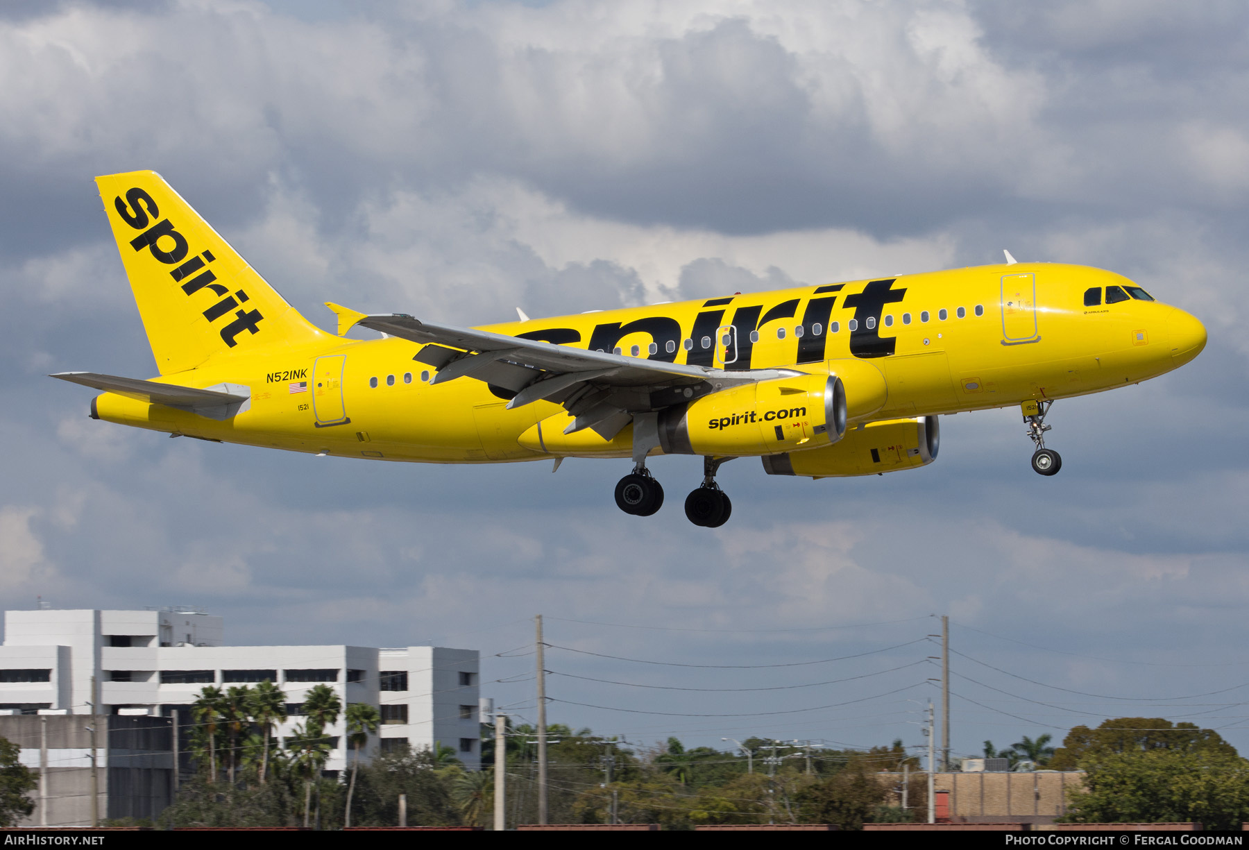 Aircraft Photo of N521NK | Airbus A319-132 | Spirit Airlines | AirHistory.net #585582