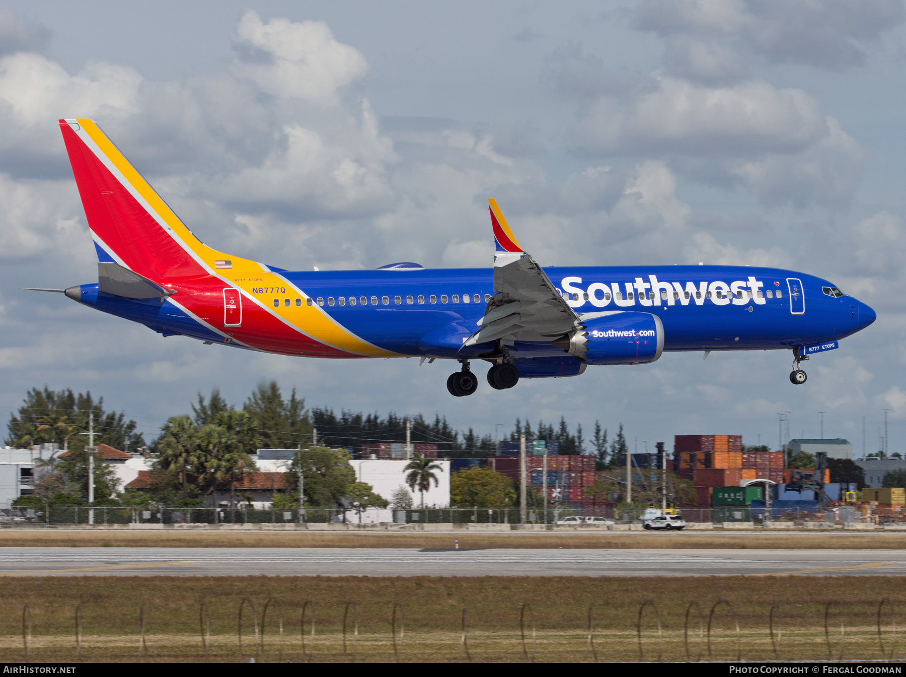 Aircraft Photo of N8777Q | Boeing 737-8 Max 8 | Southwest Airlines | AirHistory.net #585584