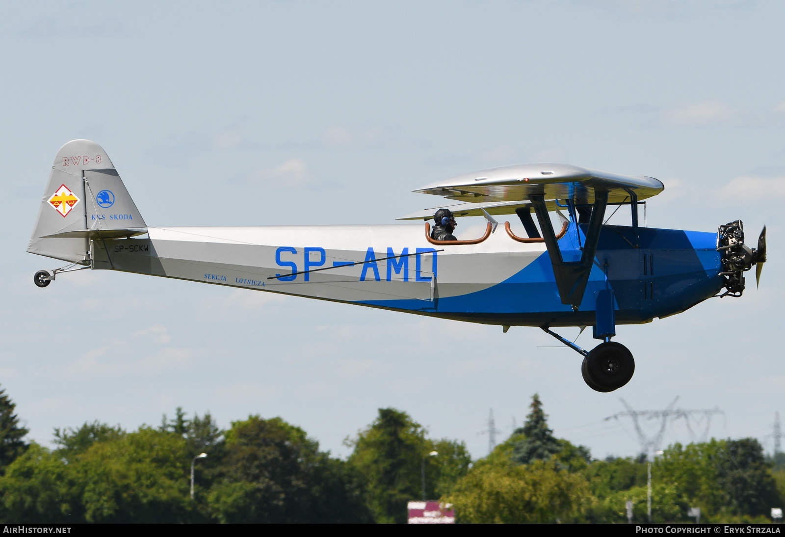 Aircraft Photo of SP-SCKW / SP-AMD | Doświadczalne Warsztaty Lotnicze RWD-8 | Aeroklub Warszawski | AirHistory.net #585590